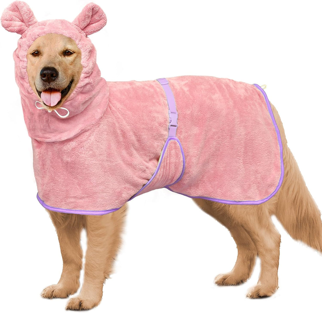 Dog Bathrobe Super Absorbent Towel Robe