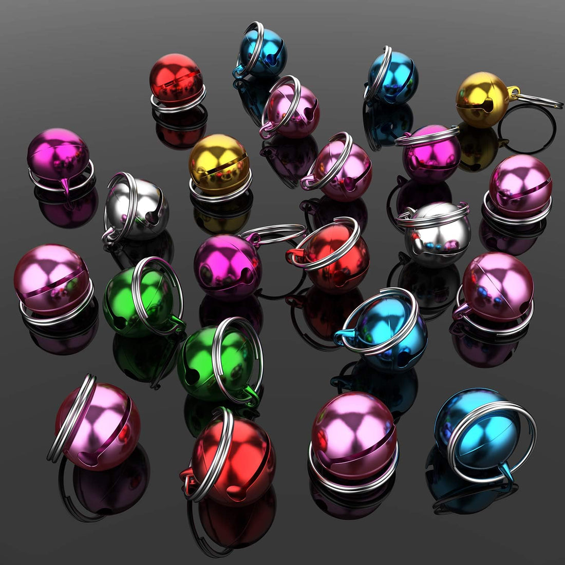 Outus 24 Sets of Cat Bells for Cat and Dog Collar Pendant Pet Bell