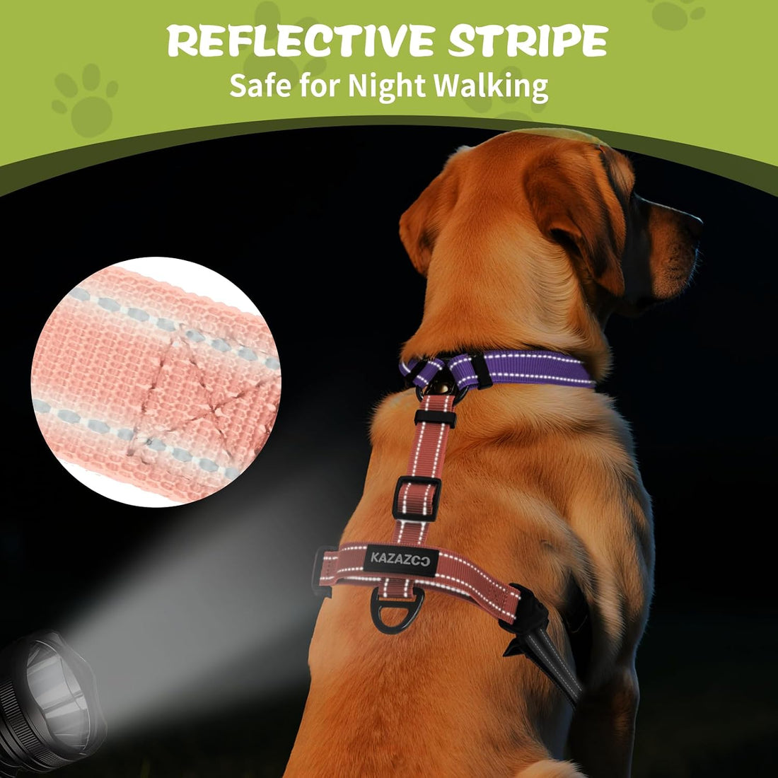 Dog Harness,Adjustable No Pull Dog Harness,Y-Shaped Design