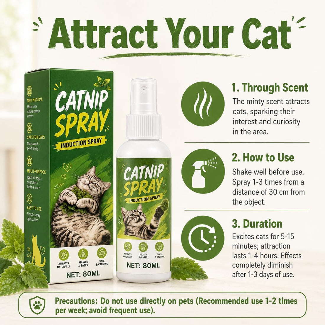 Catnip Spray for Cats – 100% Natural Catnip Spray
