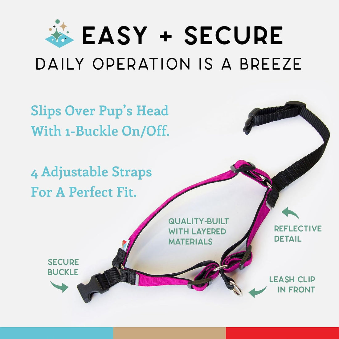 Wildebeest No Pull Dog Harness | Comfortable Training Harnesses