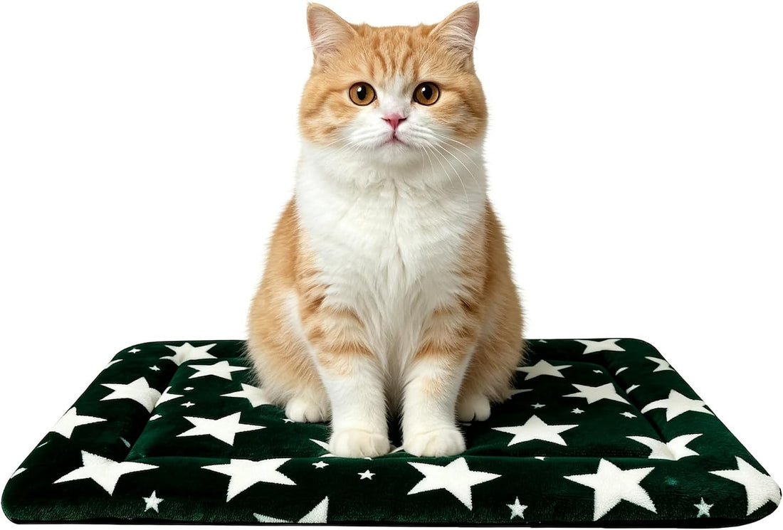Dog Bed Mat,Reversible & Ultra Soft Kennel Pad-Machine Washable Pet