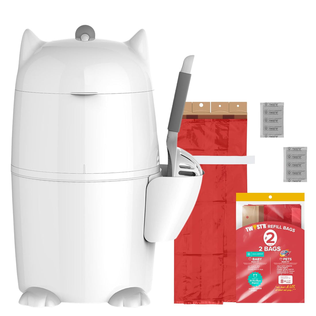 Red Rocket Purrr Litter Twist’R Cat Litter Disposal System Litter