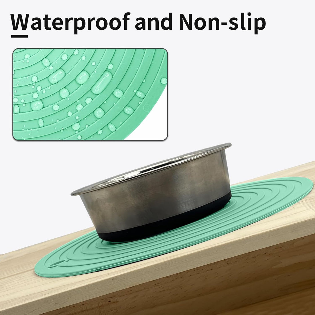 Fhiny 3PCS Silicone Pet Food Mat