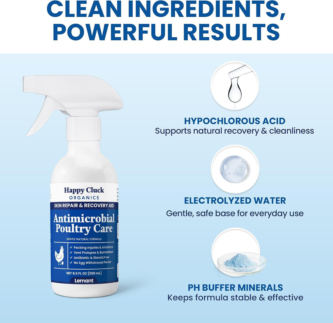 Lemant Poultry Care Spray | Skin Repair & Recovery Aid for Chicken