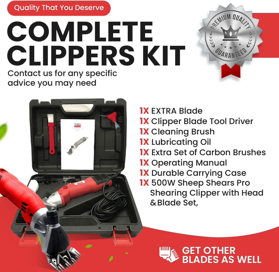 Sheep Shears Pro Electric Sheep Shearing Clipper, 110V