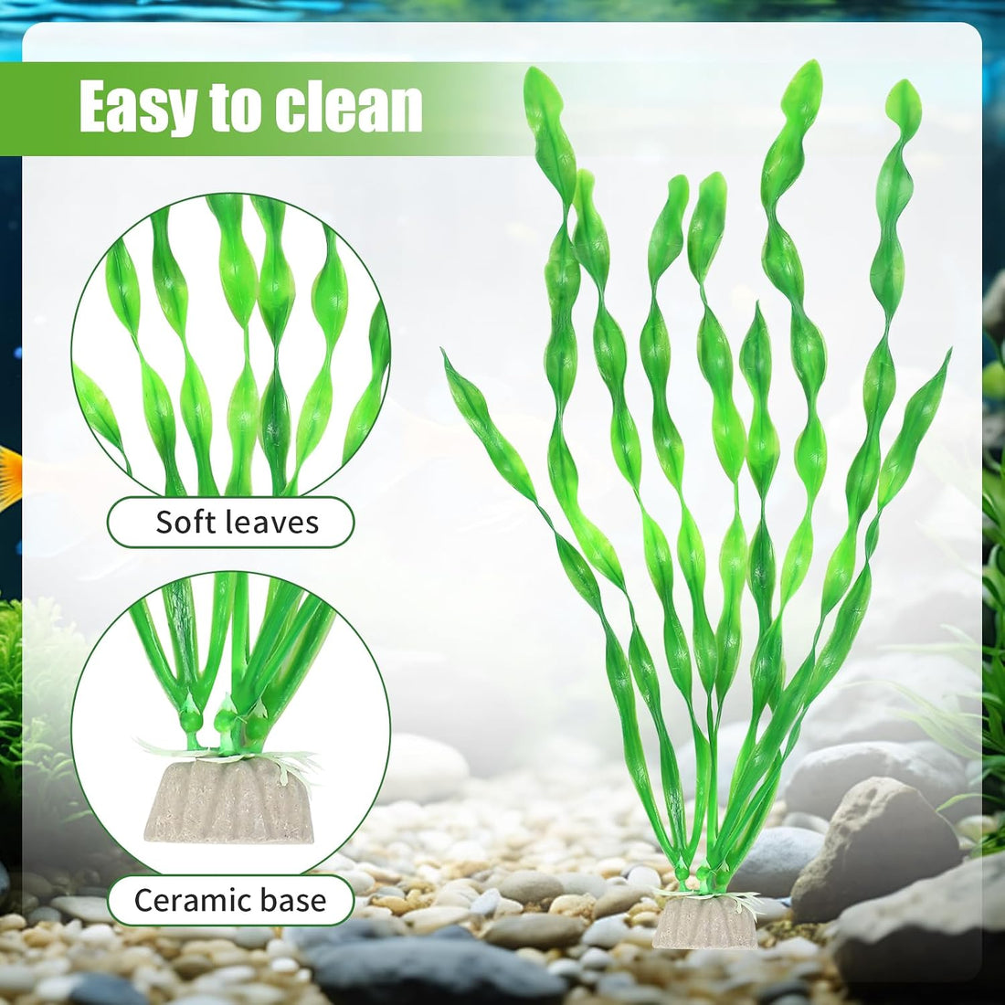 AQUANEAT Artificial Fish Tank Plants