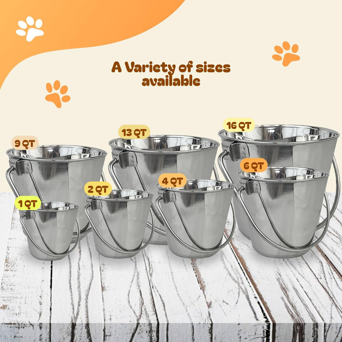 Advance Pet Products 2 Quart Heavy Duty Stainless Steel Flat Side