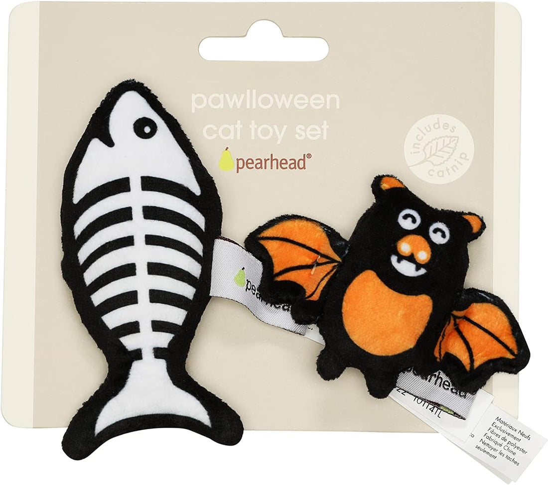 Pearhead Halloween Halloween Cat Toys, Set of 2