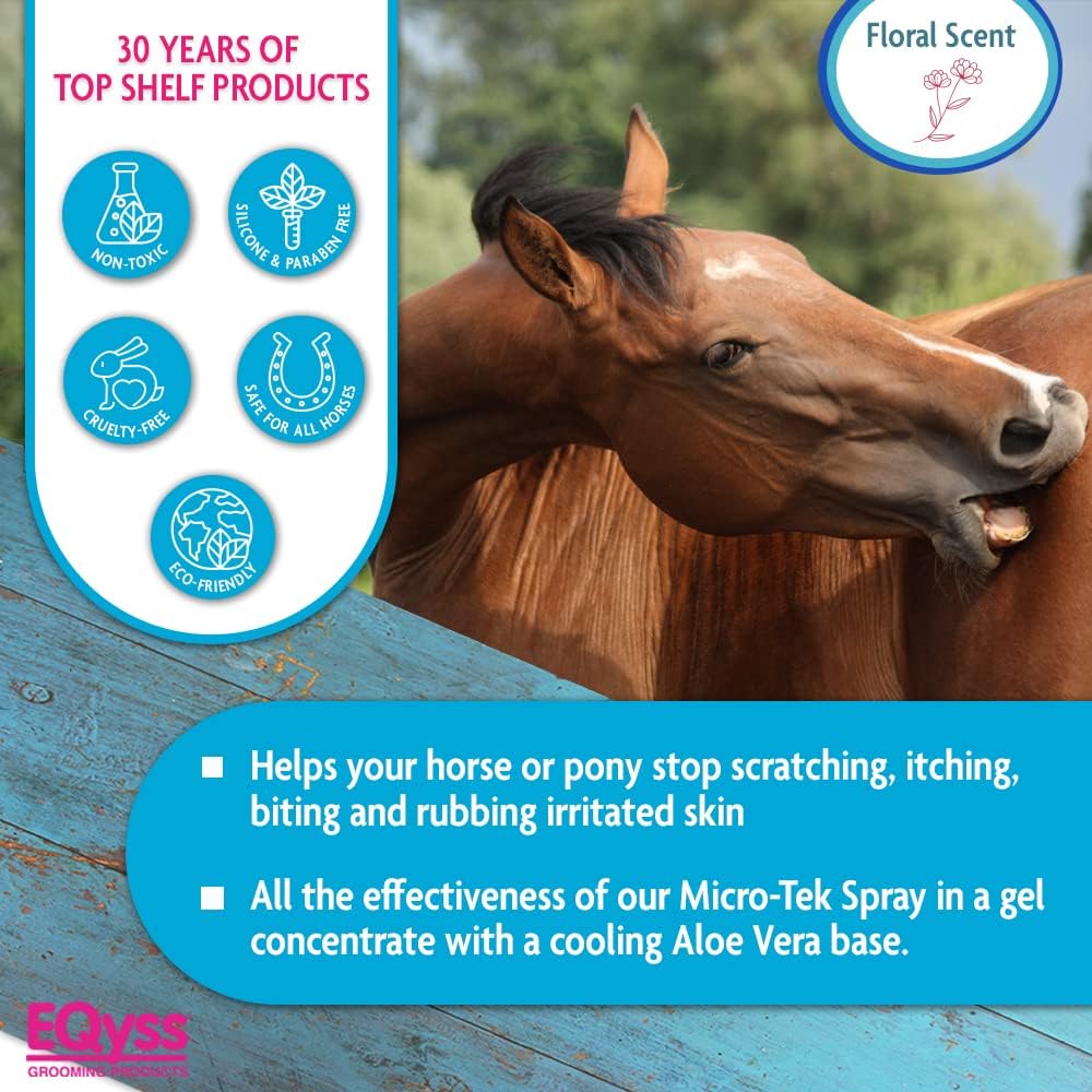 EQyss Micro-Tek Equine Itch Relief Gel - Soothes Irritated Skin