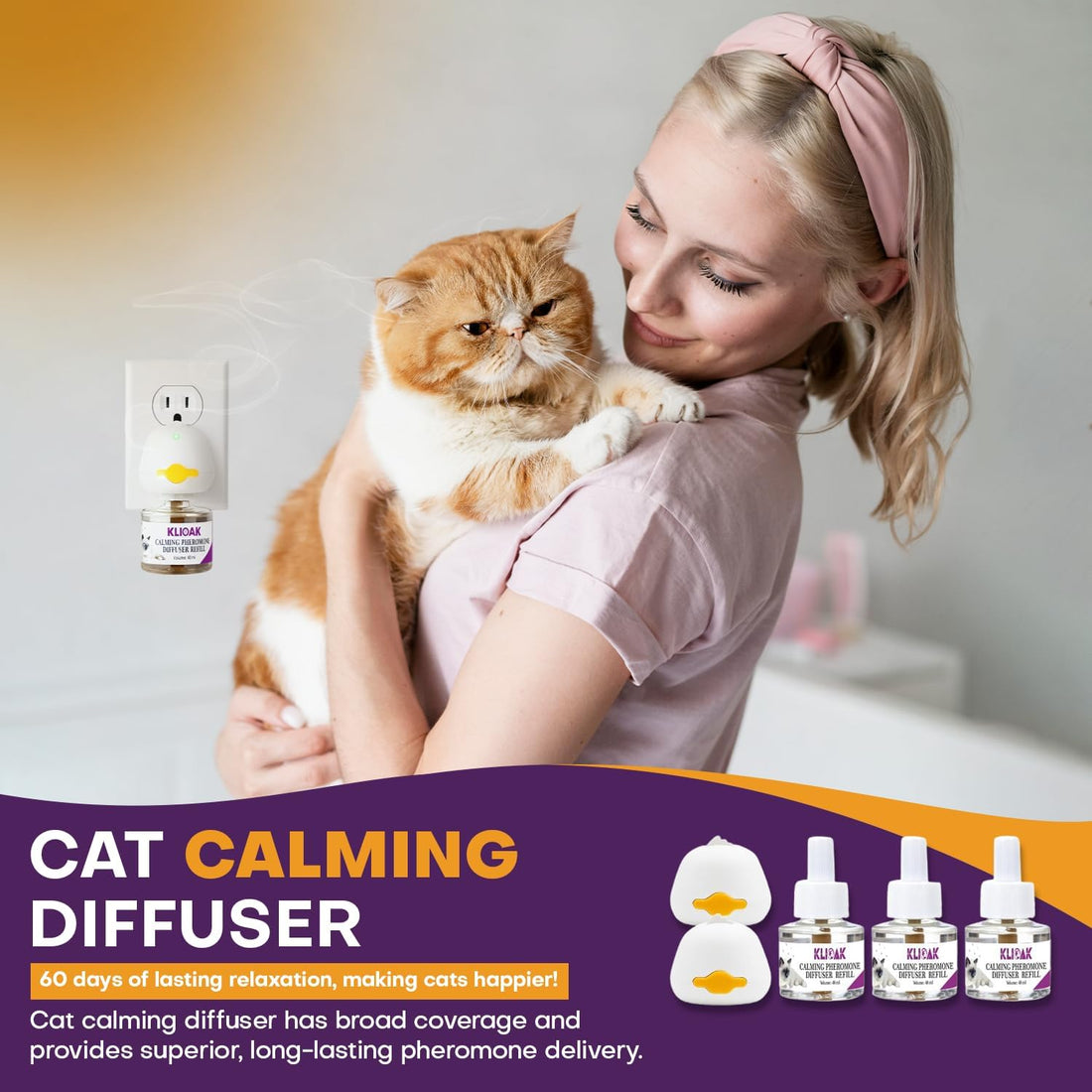 Cat Calming Diffuser Kit 2 Plug-in Diffusers & 3 Refills