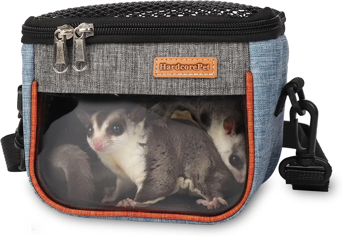Sugar Glider Carrier Bag, Transparent Breathable Travel Bag