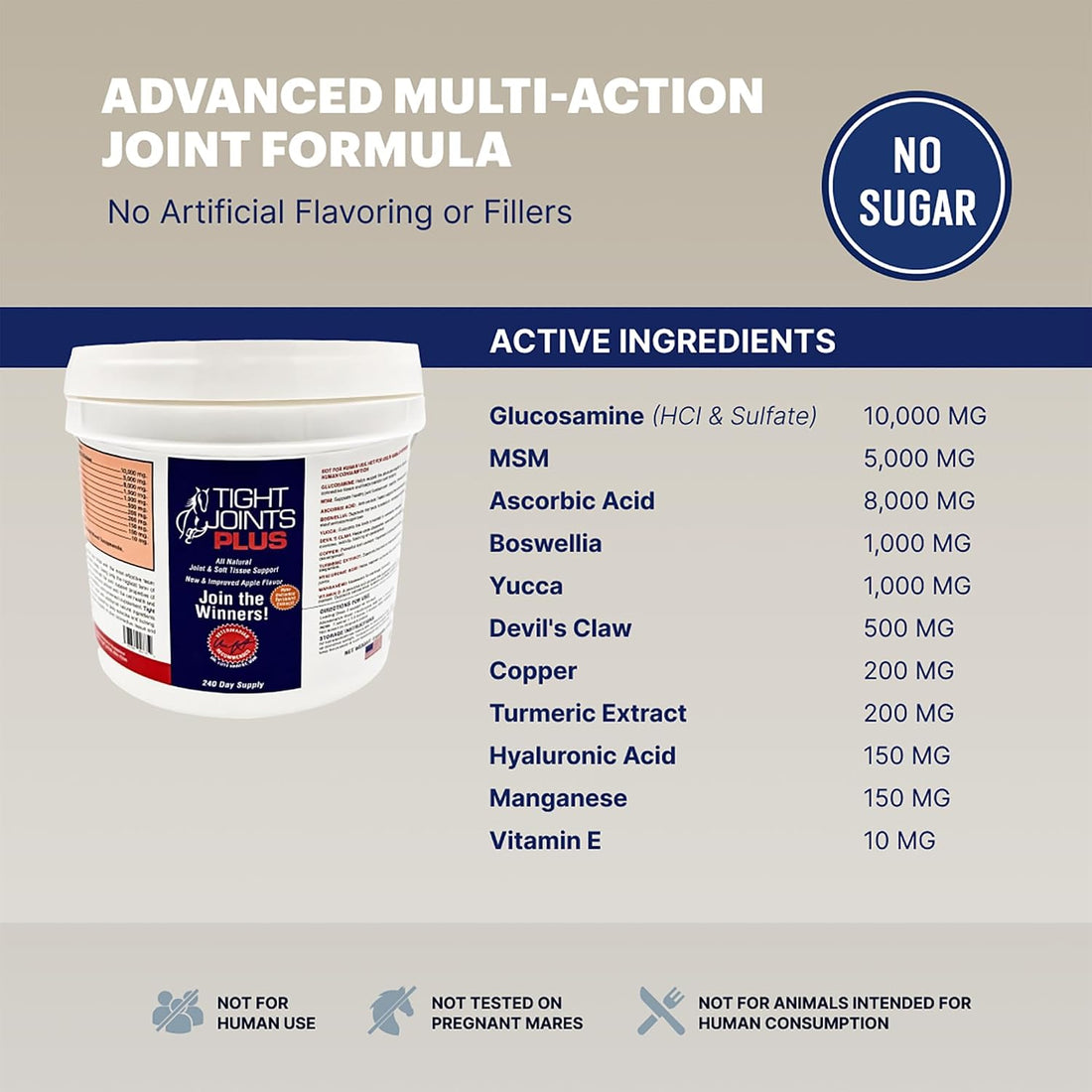 Horse Joint Supplement Powder, 8 lb, 240 Days