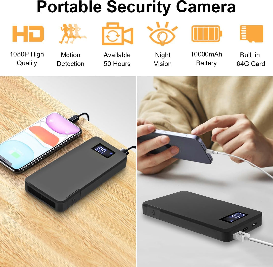Kiewn 1080P Power Bank Video Recorder