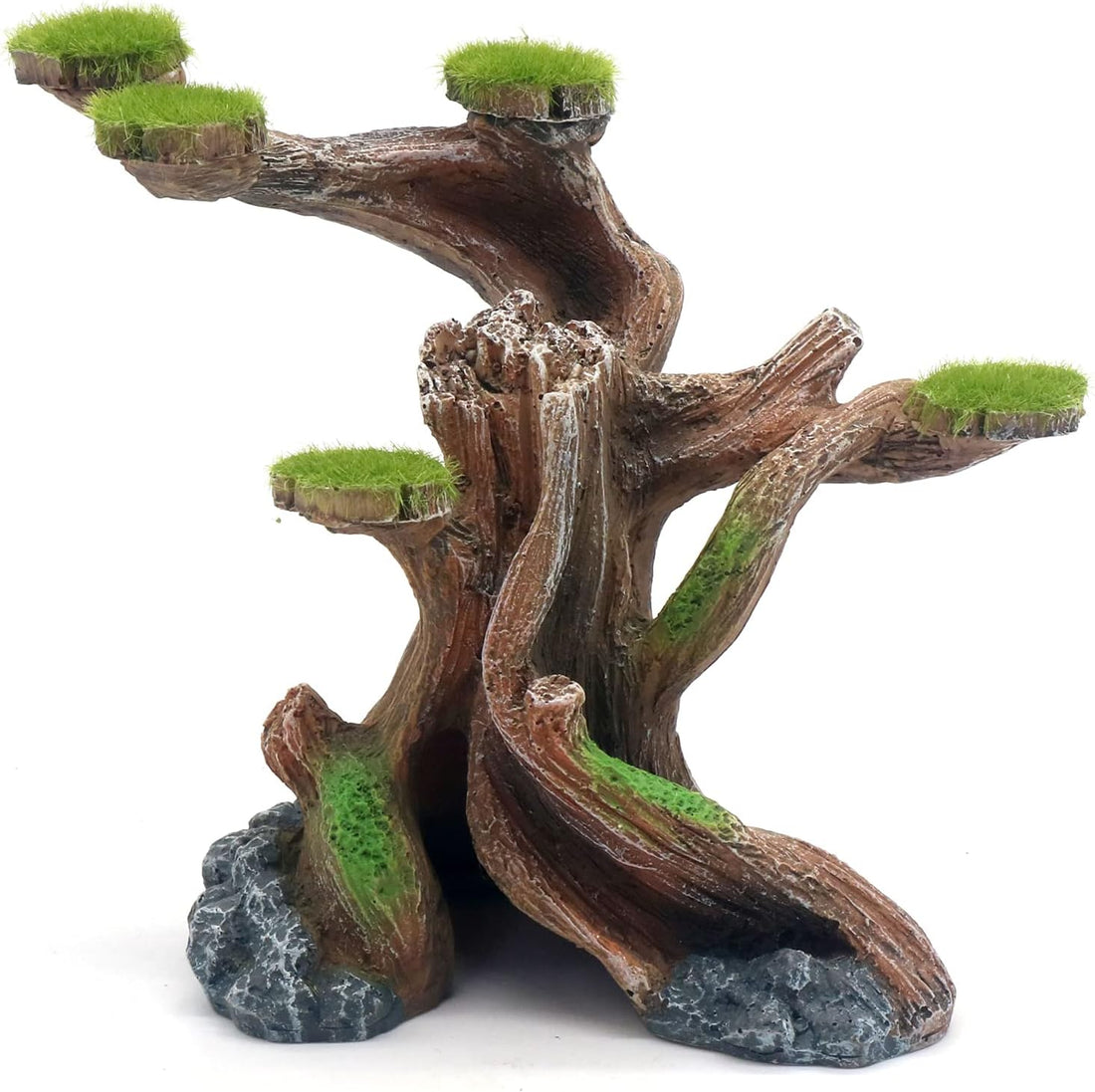 relaqcc Reptile Decor Aquarium Decorations Artificial Moss Resin Fish