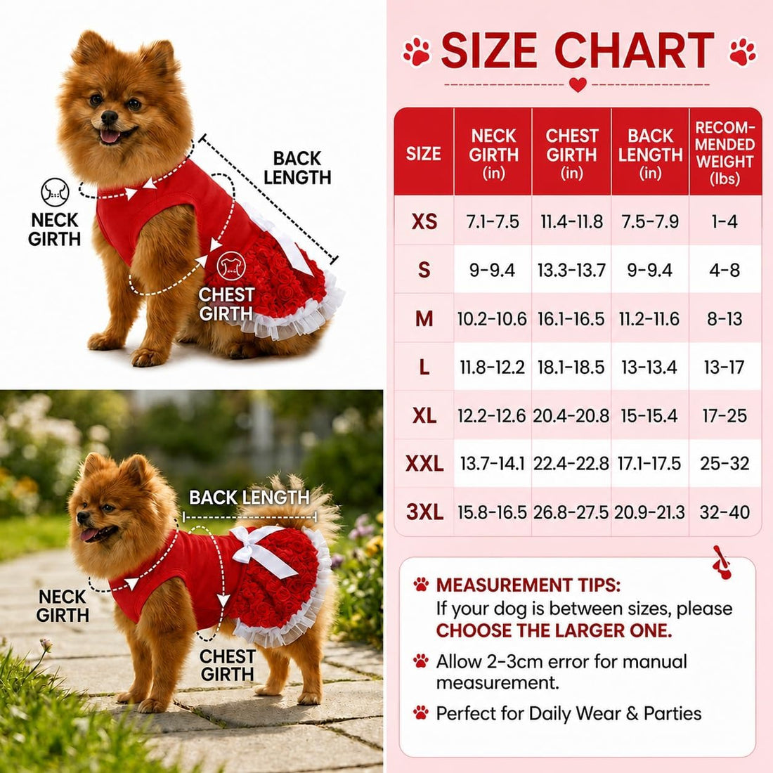 Petitebella Spider Printing Puppy Dog Dress (Red/Black, Medium)