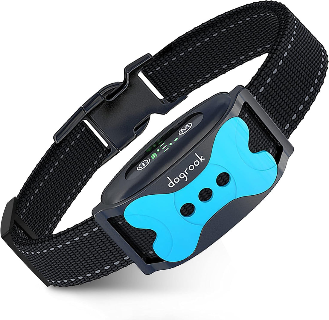 Dogrook Humane No Shock Rechargable Beep & Vibration Bark Collar