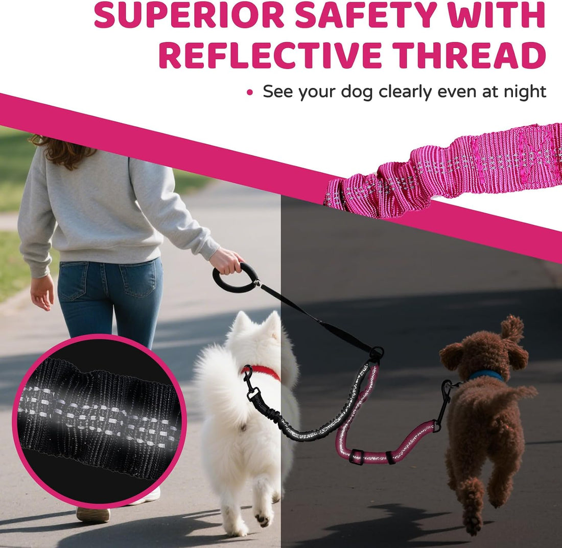 Double Dog Leash Coupler-360° Swivel