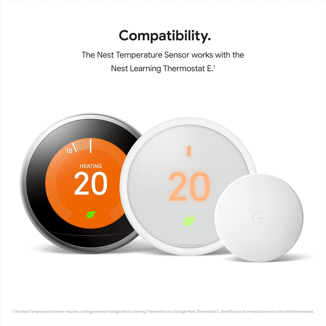 Google Nest Temperature Sensor- That Works with Nest Learning