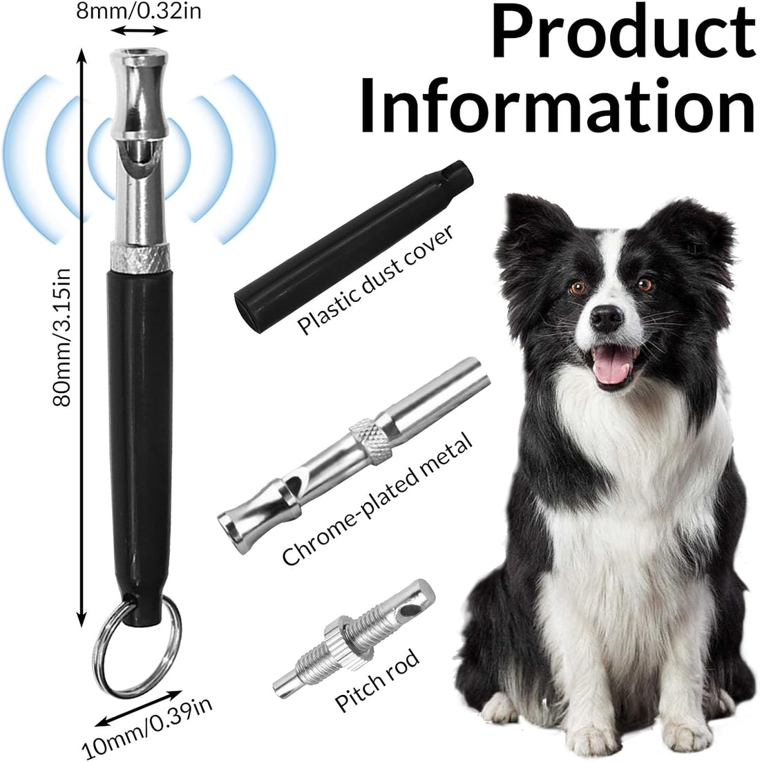 2 Pack Ultrasonic Dog Whistles