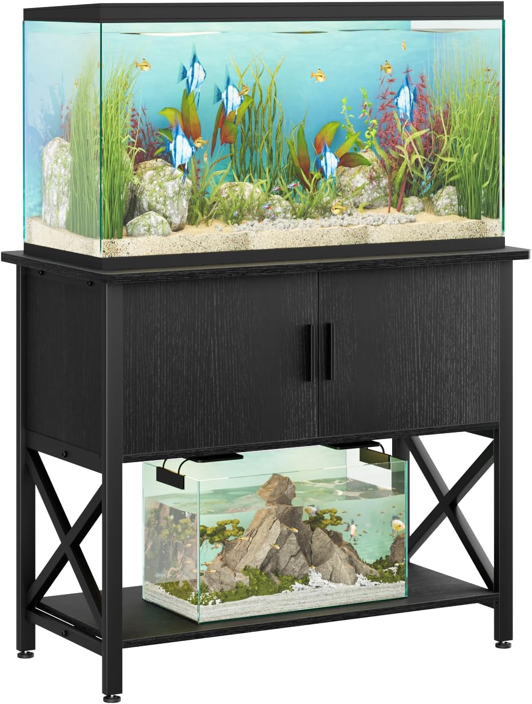 APPOLYN 40-50 Gal Aquarium Stand with Cabinet Storage