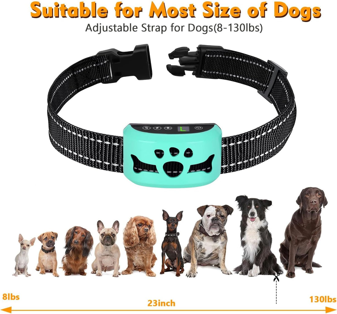 Anti Bark Collar with Auto Safety Shut-Off for Small Medium Large Dogs