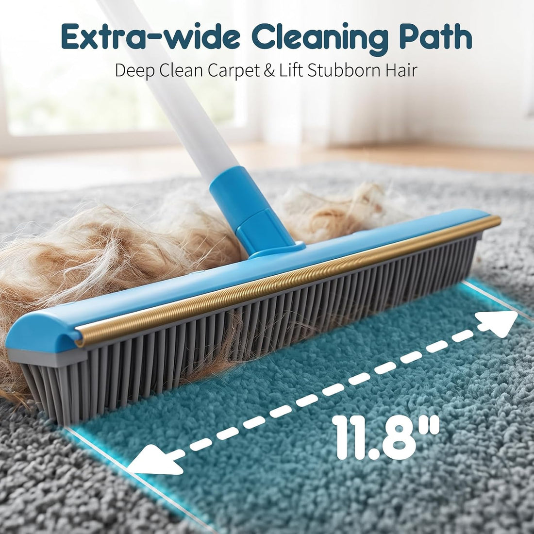 Hippih Carpet Rake for Pet Hair Removal Tool