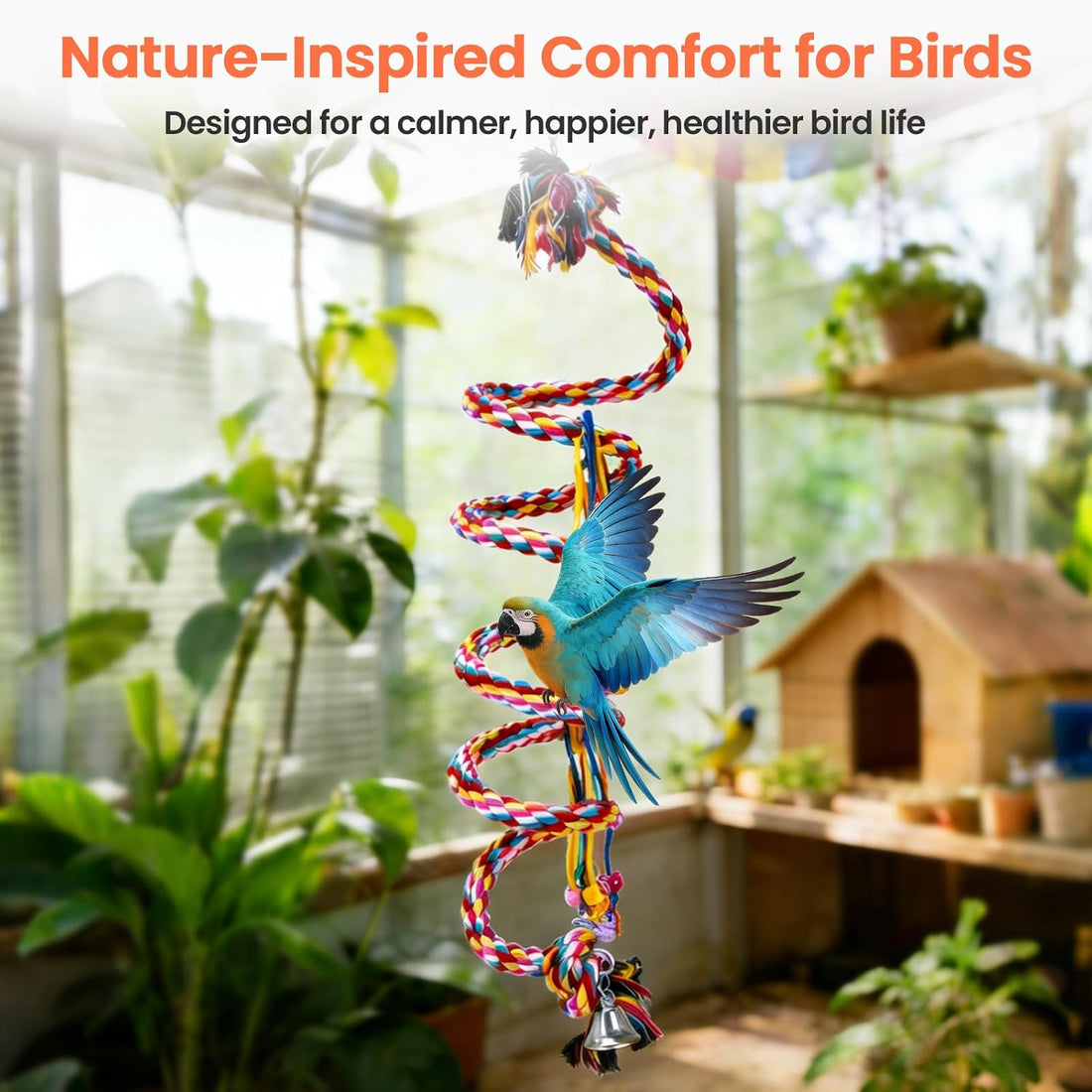 Ultra Long Bird Toys for Large Parrots