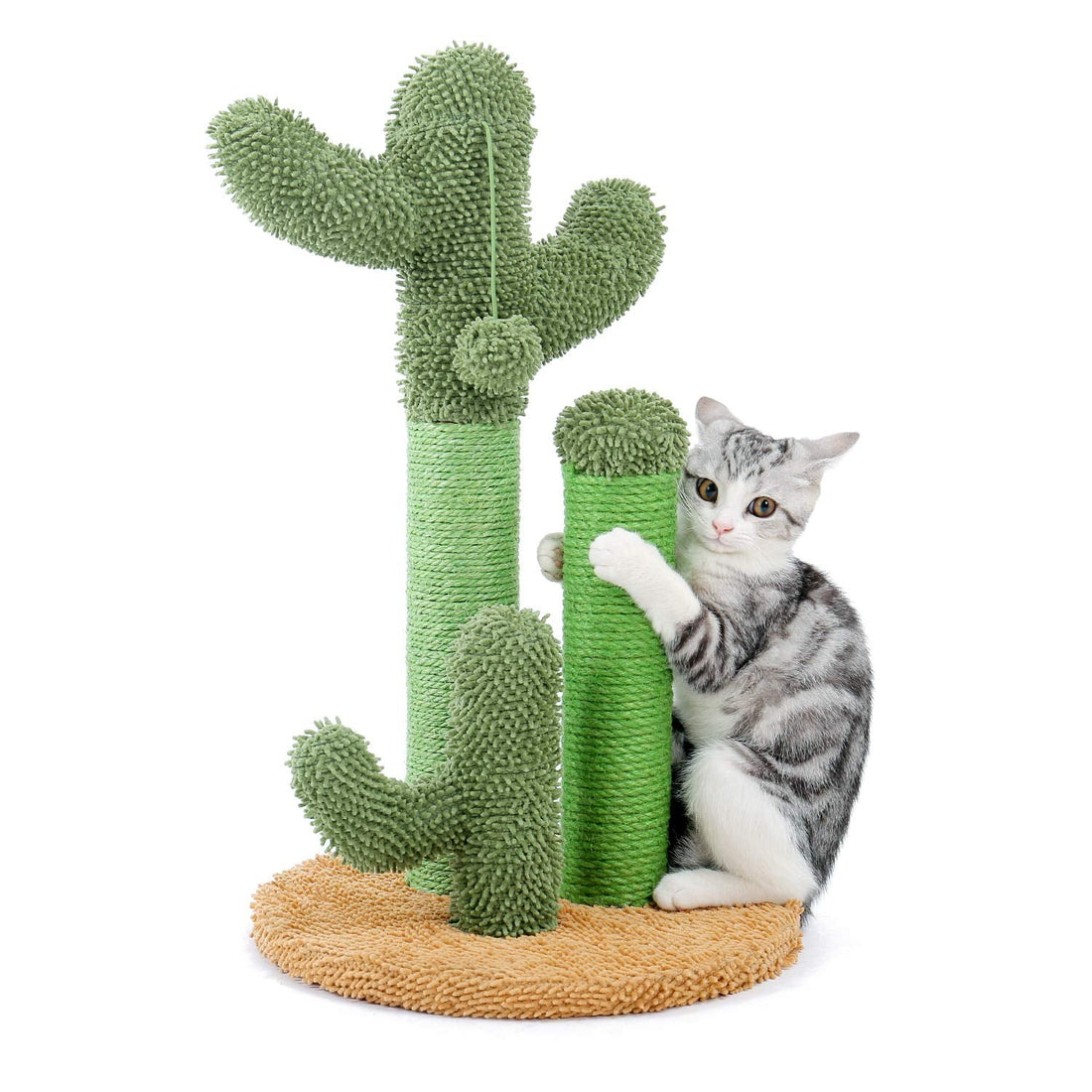 PAWZ Road Cat Scratching Post Cactus Cat Scratcher Featuring with 3