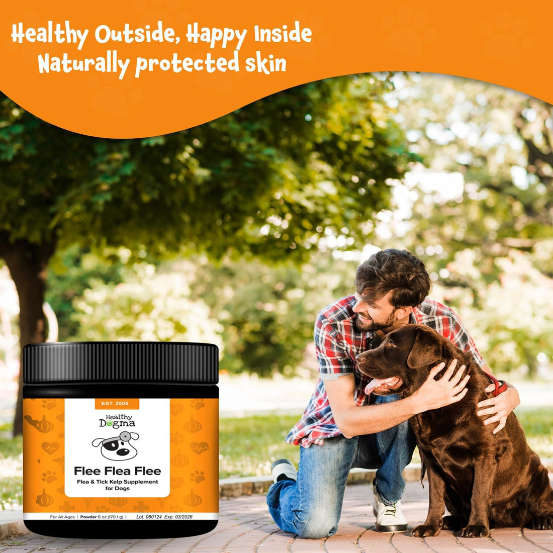 Flee Flea Flee Natural Yeast & Garlic Powder Formula for Dogs