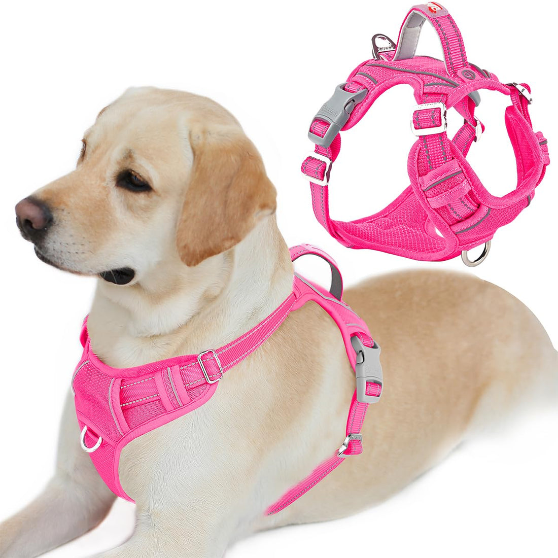 BARKBAY Dog Harness No Pull with ID Tag Pocket - Heavy Duty