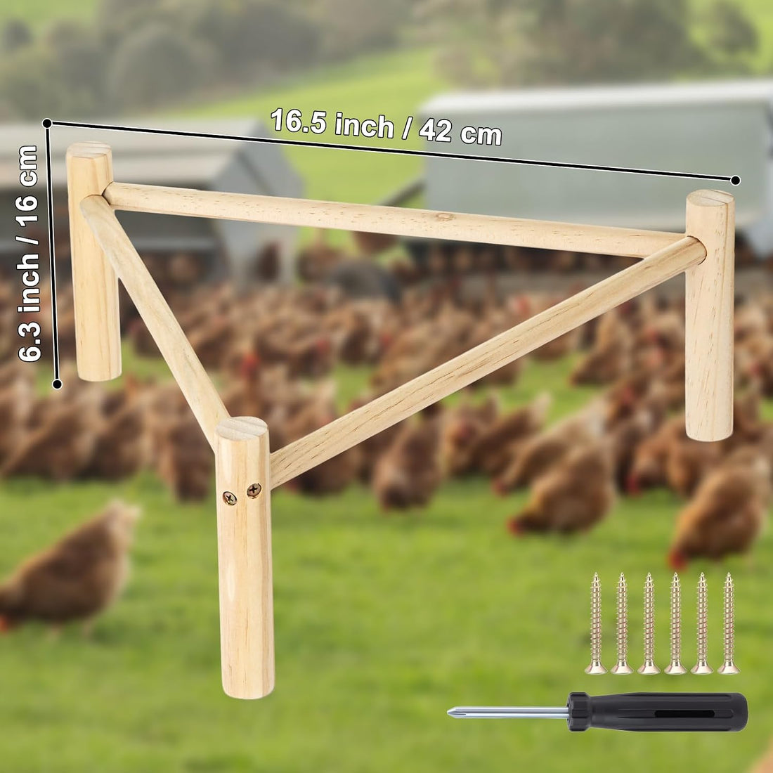 Chicken Perch for Coop & Brooder, Chicken Roosting Bars