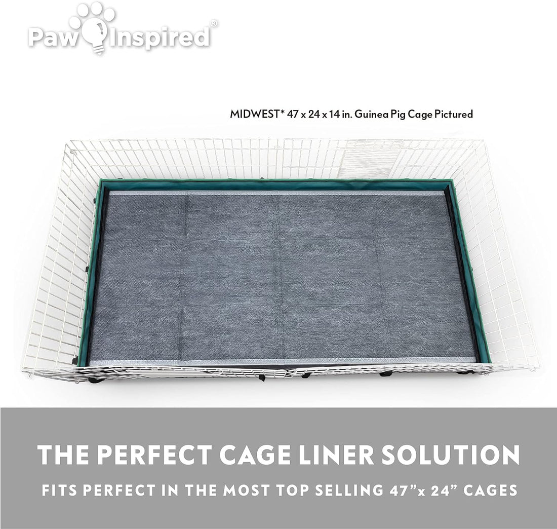 Paw Inspired Disposable Cage Liners, 47x26 Inch (Midwest), 8 Count
