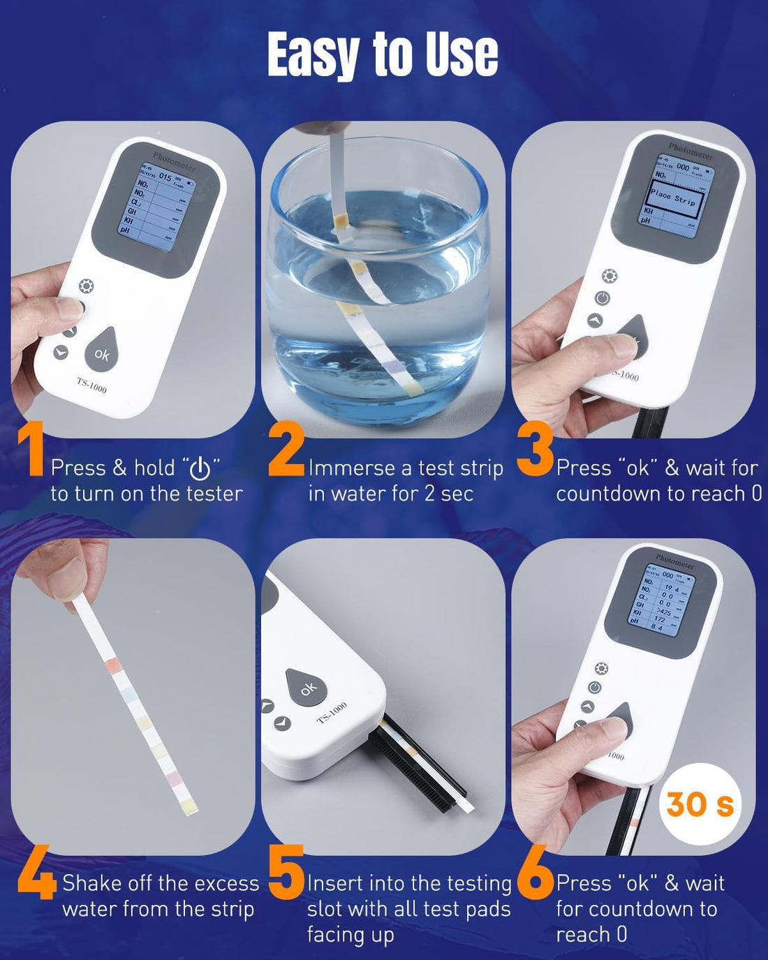 Pawfly 6 in 1 Digital Water Testing Kit