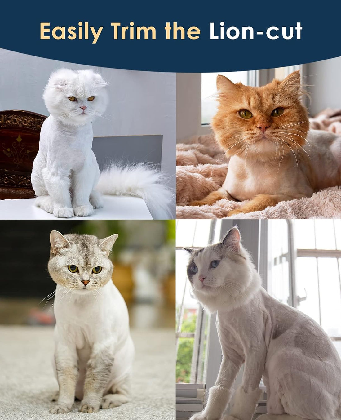 oneisall Quiet Cat Clippers Paw Trimmer