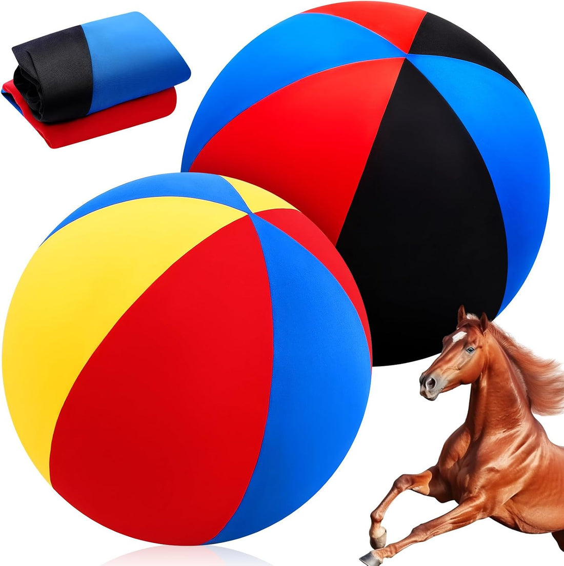 2 Pcs 40 Inch Horse Ball Covers, Herding Ball Covers for Horses