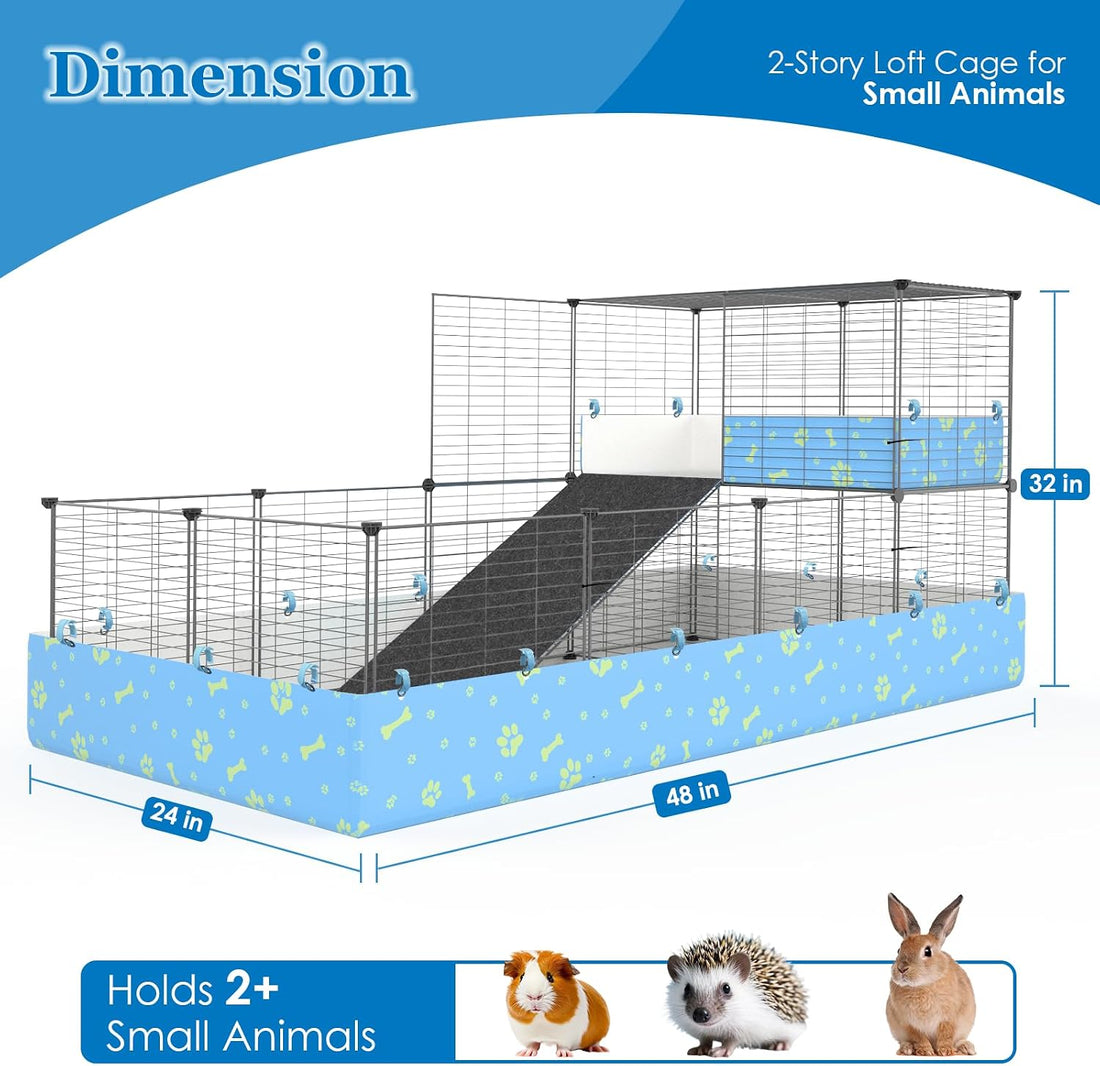 2-Story Guinea Pig Cages with Tarp