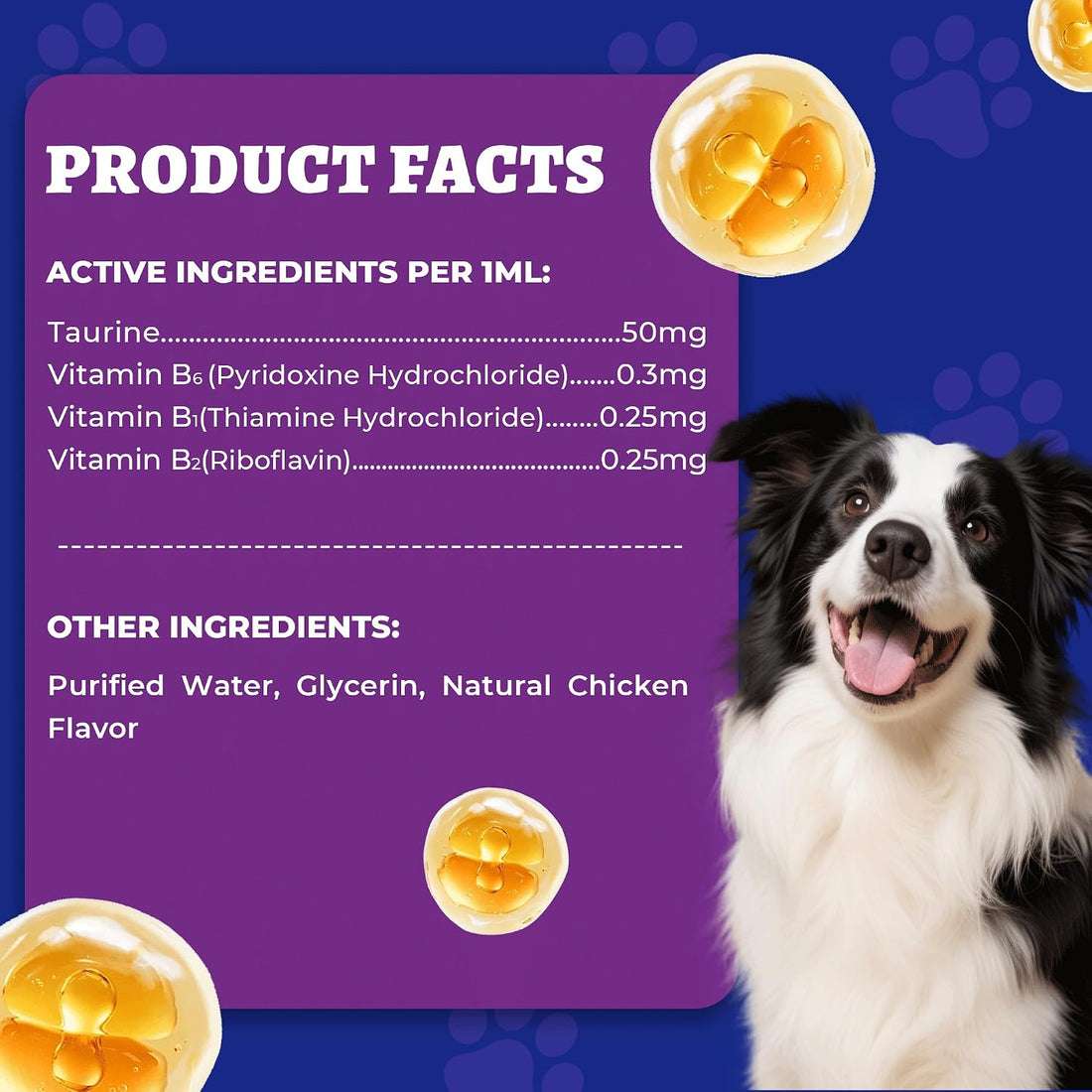 Wellix 4 oz Liquid Taurine Drops for Cats & Dogs