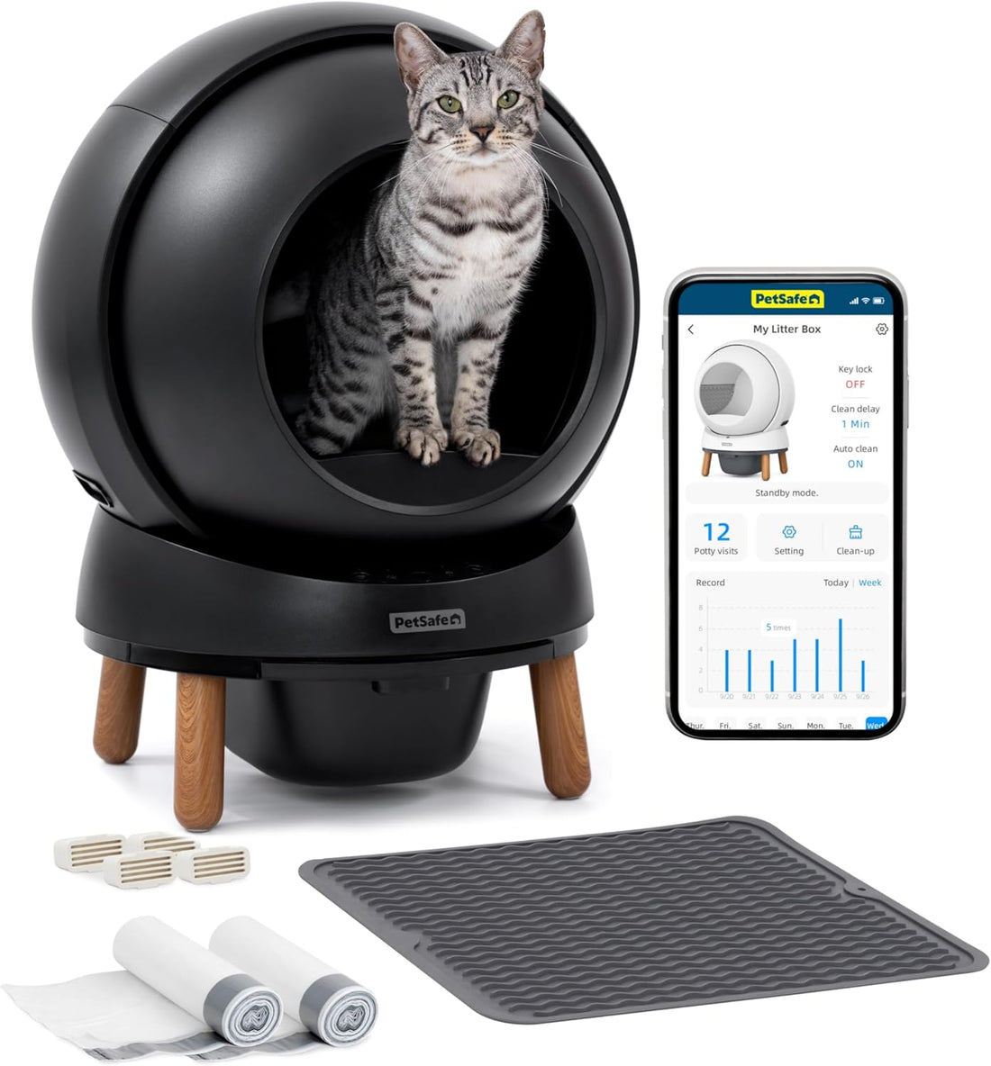 PetSafe ScoopFree SmartSpin Self-Cleaning Litter Box