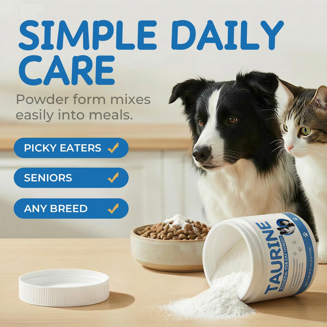 Taurine Powder Supplement for Dogs & Cats