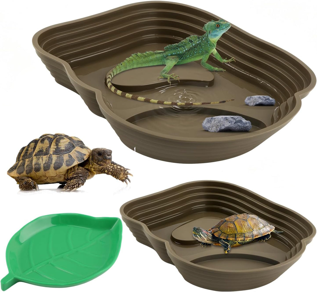 3 Pcs Reptile Bathing Pool Set