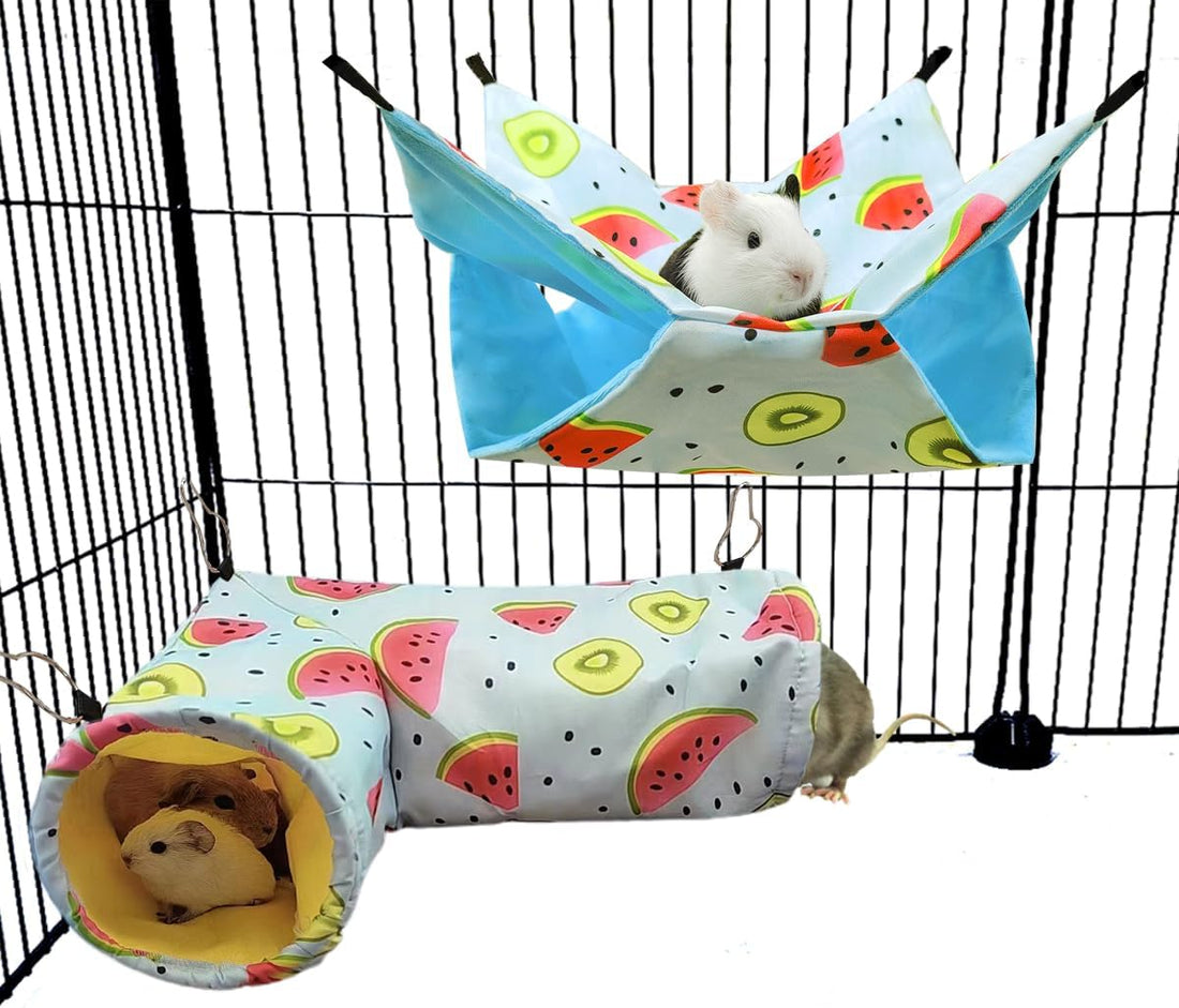 Large Caliber Guinea Pig Tunnel Hideout & Hammock