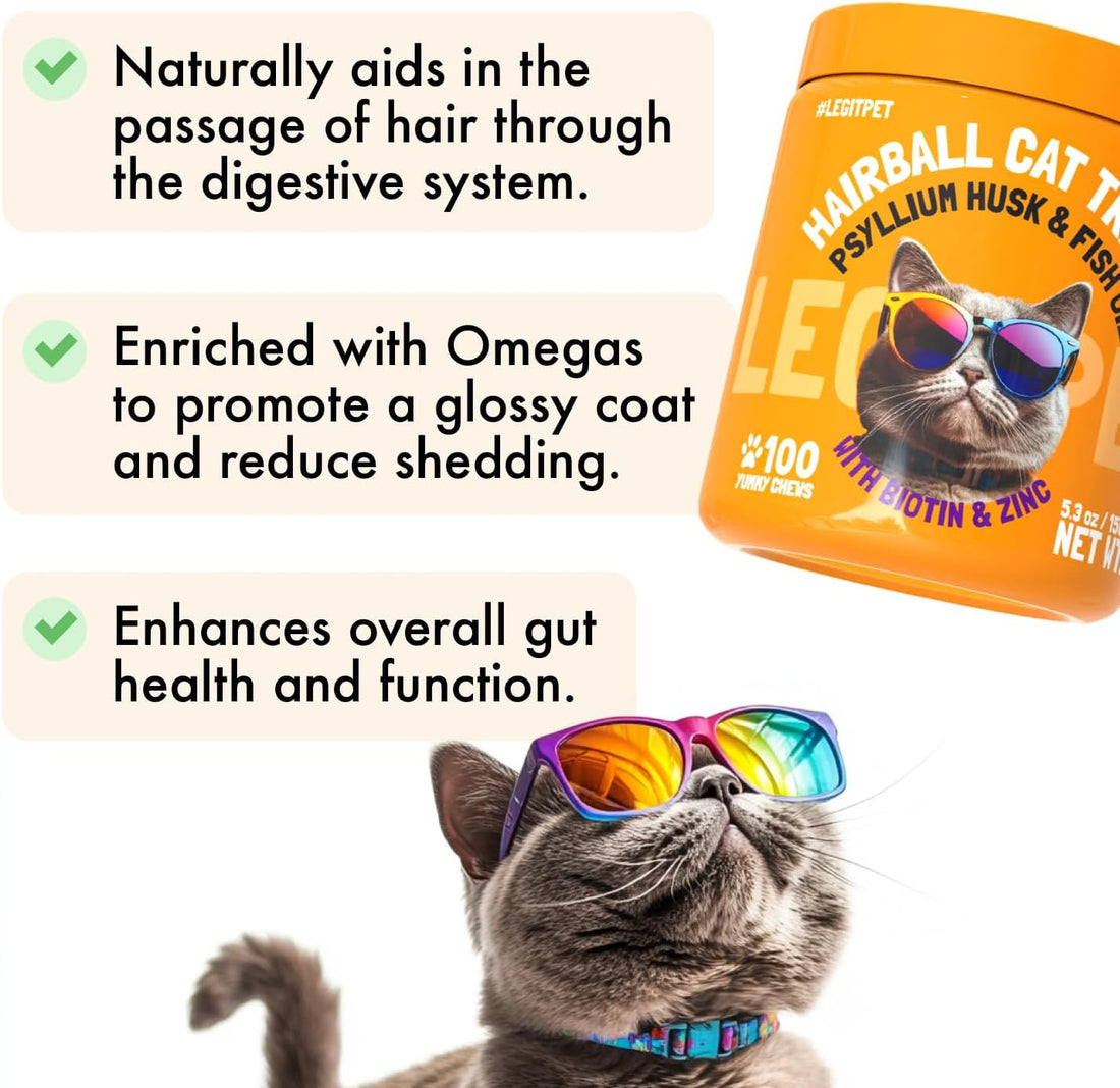 Hairball Treatment for Cats Natural Remedy with Apple Pomace