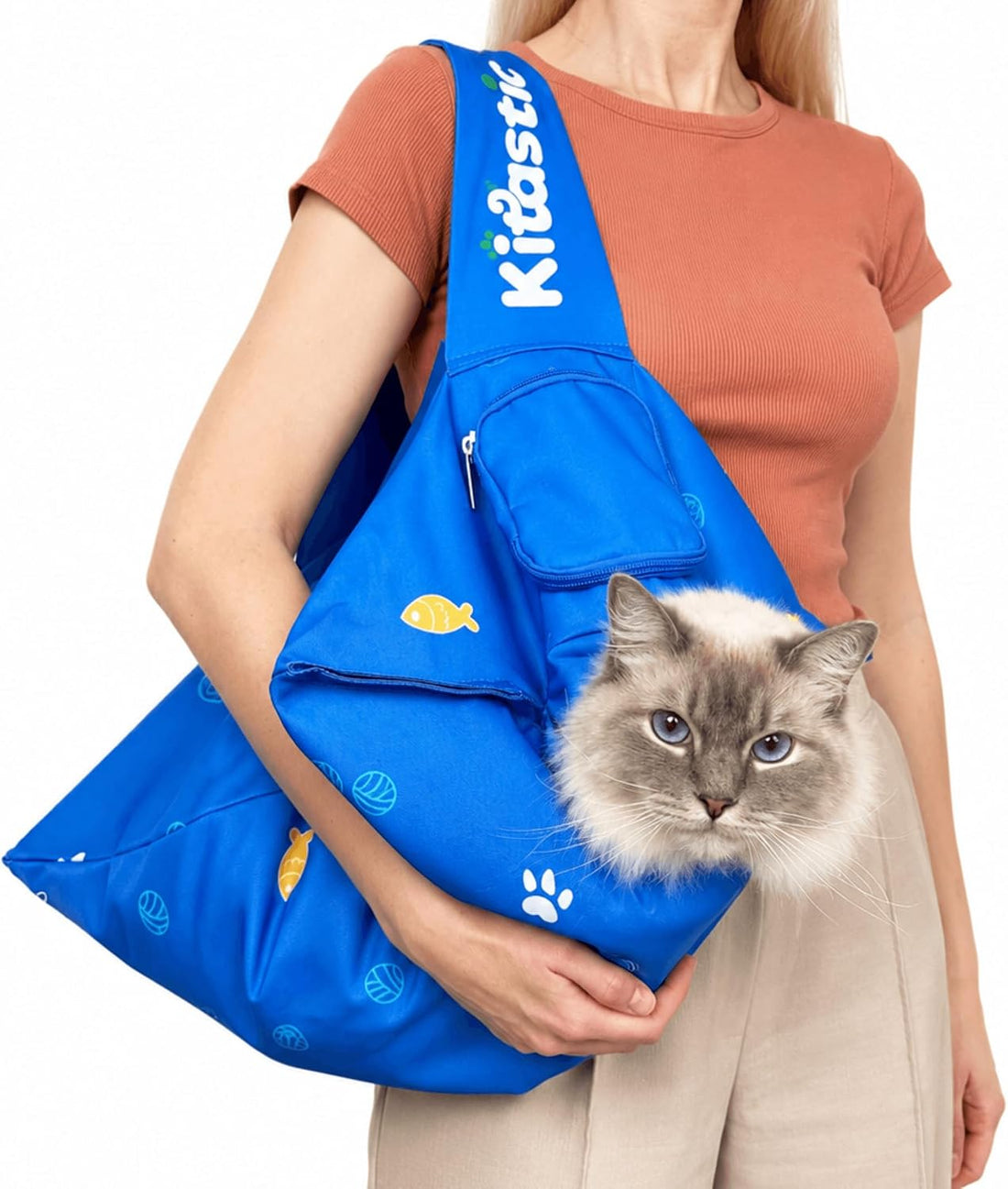 Cat Carrier Pouch - Soft Calming Sling, Vet, Grooming