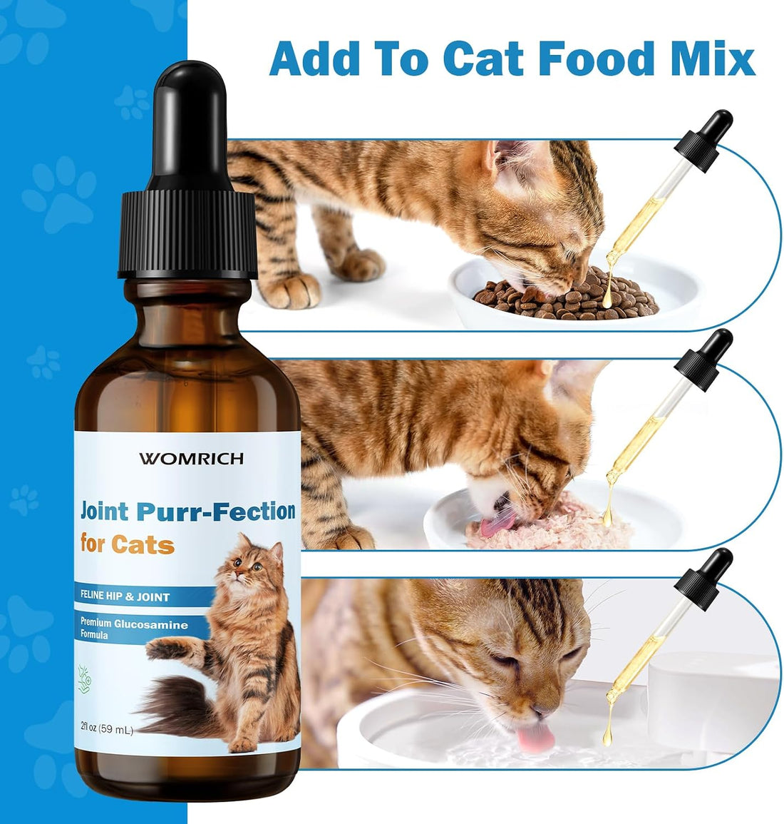Joint Supplement for Cats - Glucosamine & Chondroitin Drops