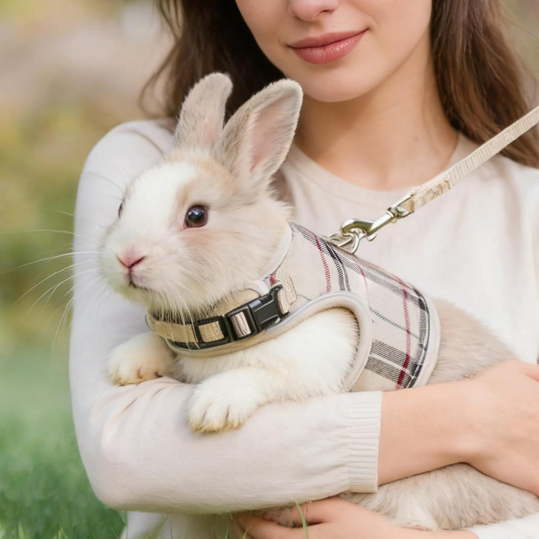 PUPTECK Bunny Rabbit Harness and Leash Set