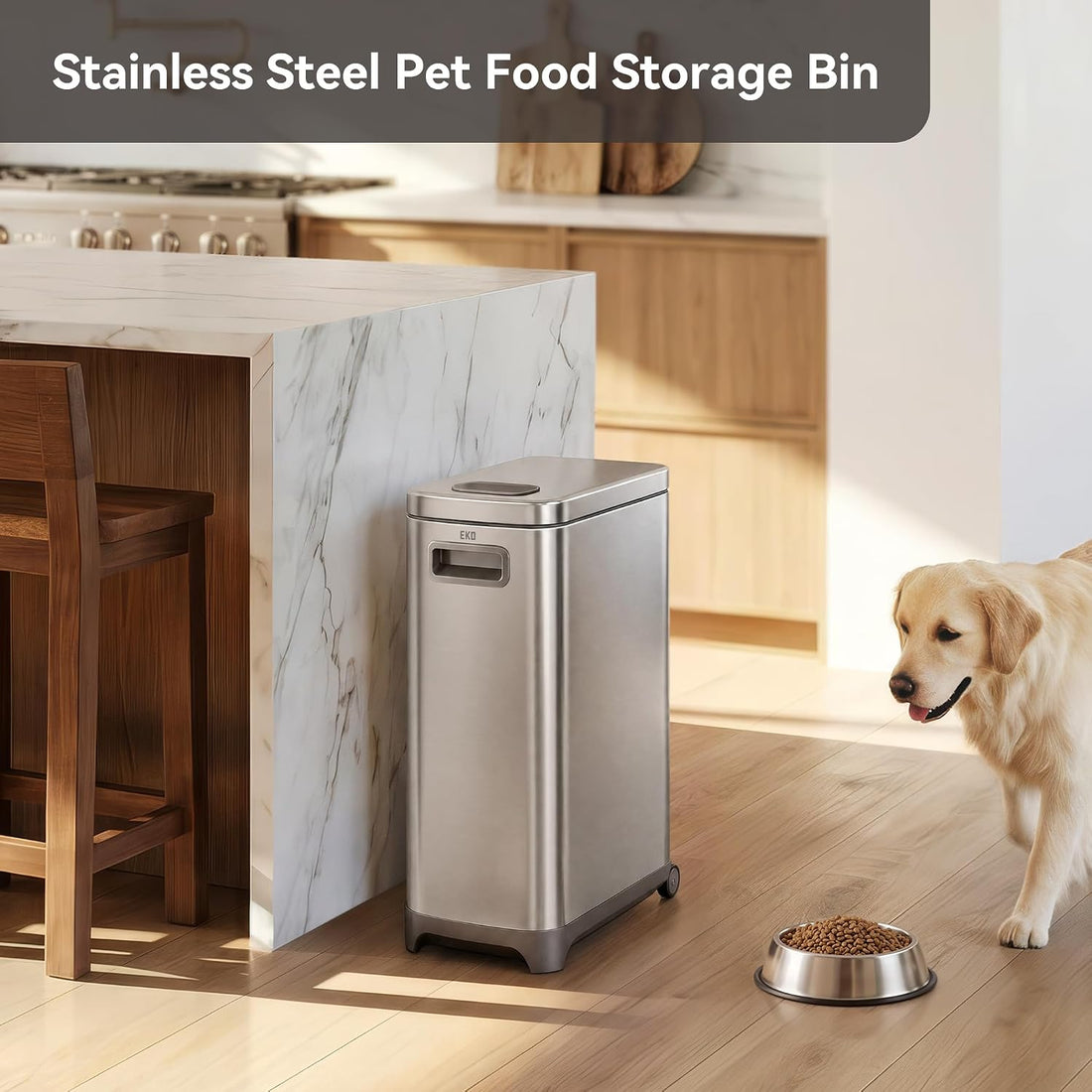 EKO 45 lb Airtight Dog Food Storage Container