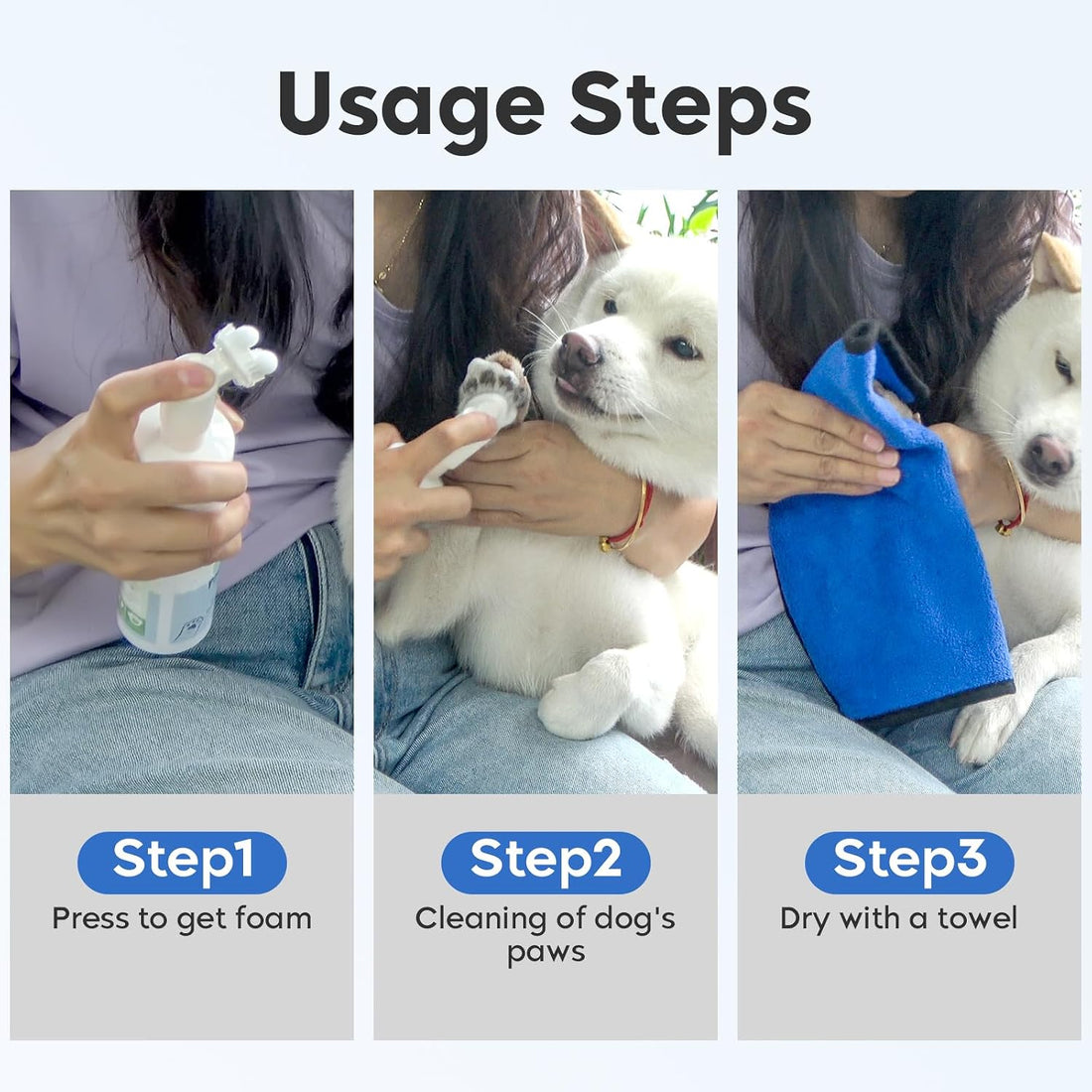Leopong Dog Paw Cleaner Foam