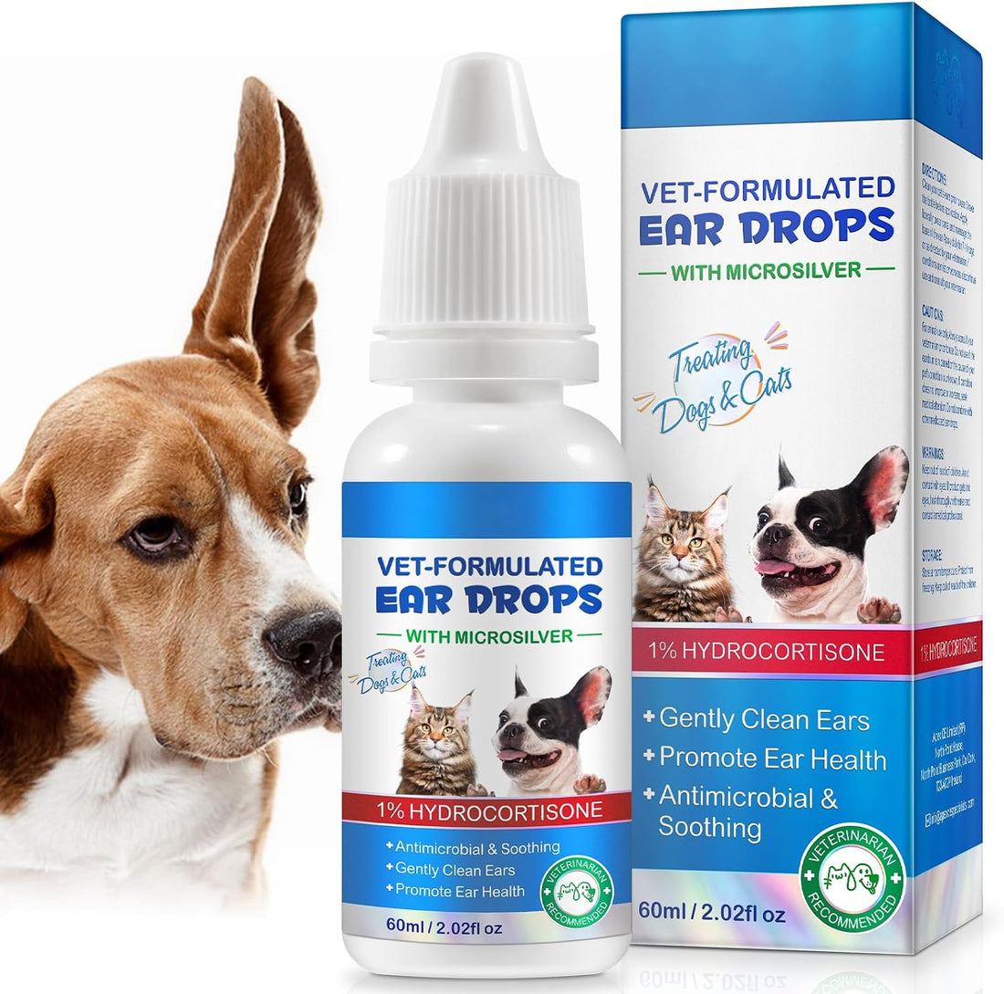 Ear Mite for Dogs & Cats, Pet Ear Infection Treatment Solution