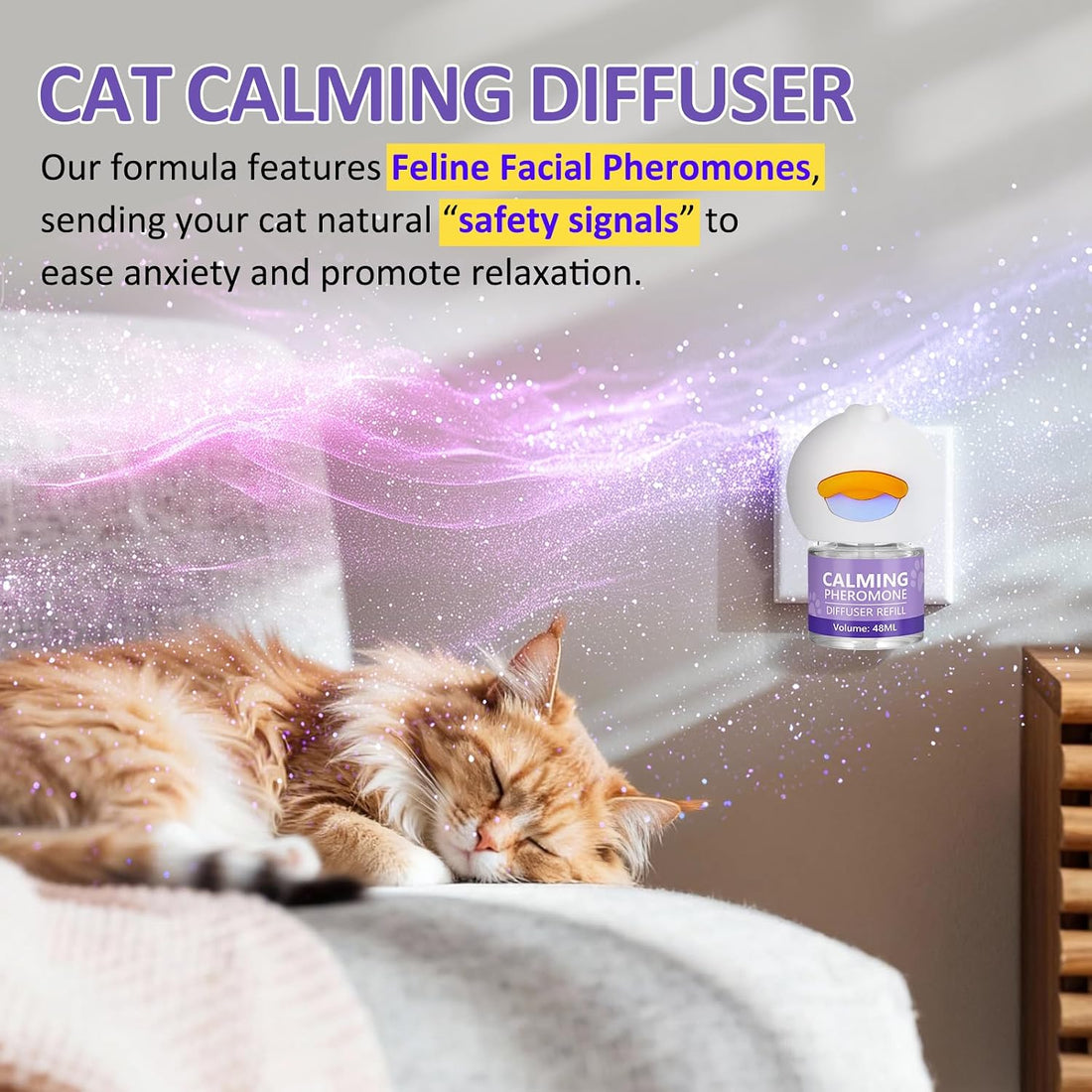 OcePor Cat Calming Diffuser 4 Refill Solutions